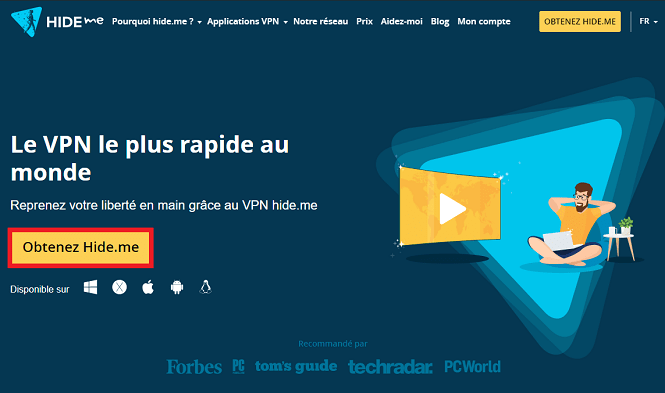 utiliser un vpn, première étape